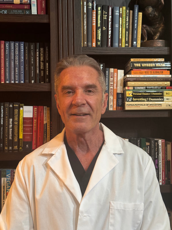 Virgo-Meds clinician in a white coat
