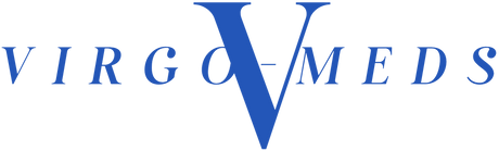 Virgo-Meds logo in navy